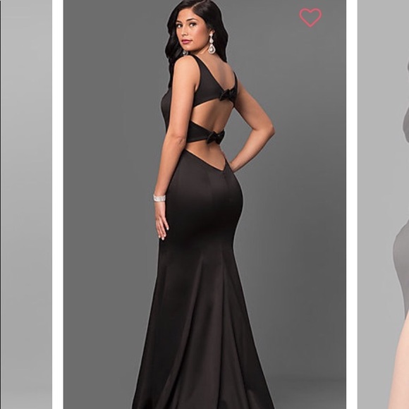 Black Mermaid Prom Dress - Picture 1 of 5